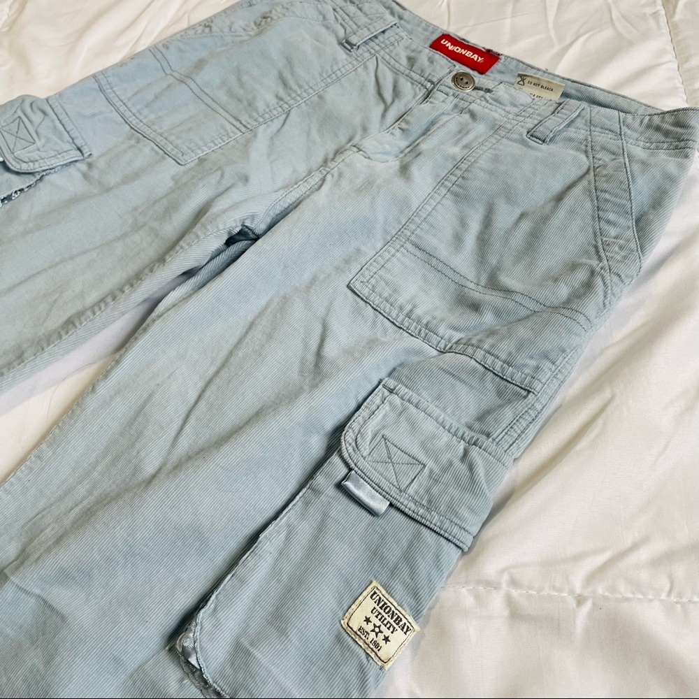 Union Bay y2k style baby blue cargo pants